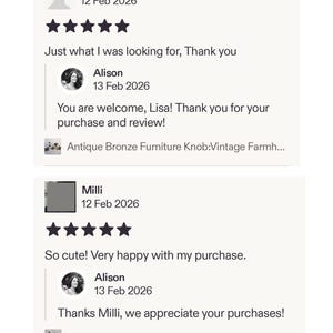 Ceramic Knobs - Assorted Colours - Sage Green - White - Blue - Pink - Vintage Style - Cottage Decor - Furniture Hardware - Drawer Knob image 17