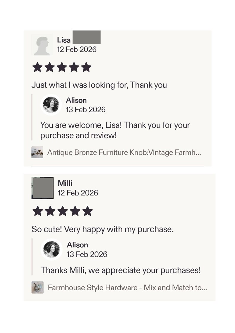 Ceramic Knobs - Assorted Colours - Sage Green - White - Blue - Pink - Vintage Style - Cottage Decor - Furniture Hardware - Drawer Knob image 17