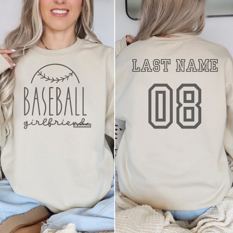 Baseball Girlfriend Sweatshirt, Baseball Girlfriend Sweater, Baseball