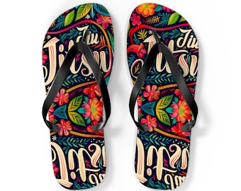 Jiu Jitsu Slippers, Unisex aangepaste sandalen, gepersonaliseerde sandalen, zomersandalen, strandslippers, damessandalen, herensandalen, alledaagse sandalen