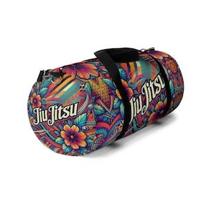 Jiu Jitsu Flower Design #13 Duffel Bag,High Quality Duffel Bag,Athlete Sport Bag,Gym Workout Bag,Modern Design Duffel Bag,Vacation bag