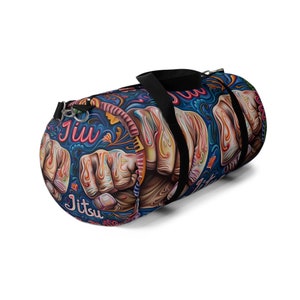 Jiu Jitsu Psychedelic Design Duffel Bag,High Quality Duffel Bag,Athlete Sport Bag,Gym Workout Bag,Modern Design Duffel Bag,Jiu Jitsu Fan Bag