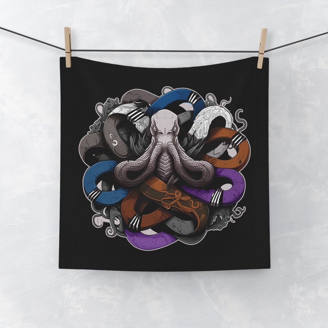 Octupus Workout Jiu Jitsu Octopus Face Towel,gym Face Towel,training Towel,mma Towel ...