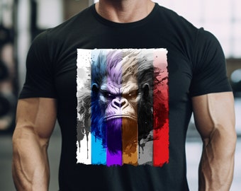 Jiu Jitsu Angry Ape Design T-shirt,Jiu Jitsu Modern T-shirt, Jiu Jitsu Athletic T-Shirt, Jiu Jitsu Casual T-shirt, Jiu Jitsu Sporty T-Shirt