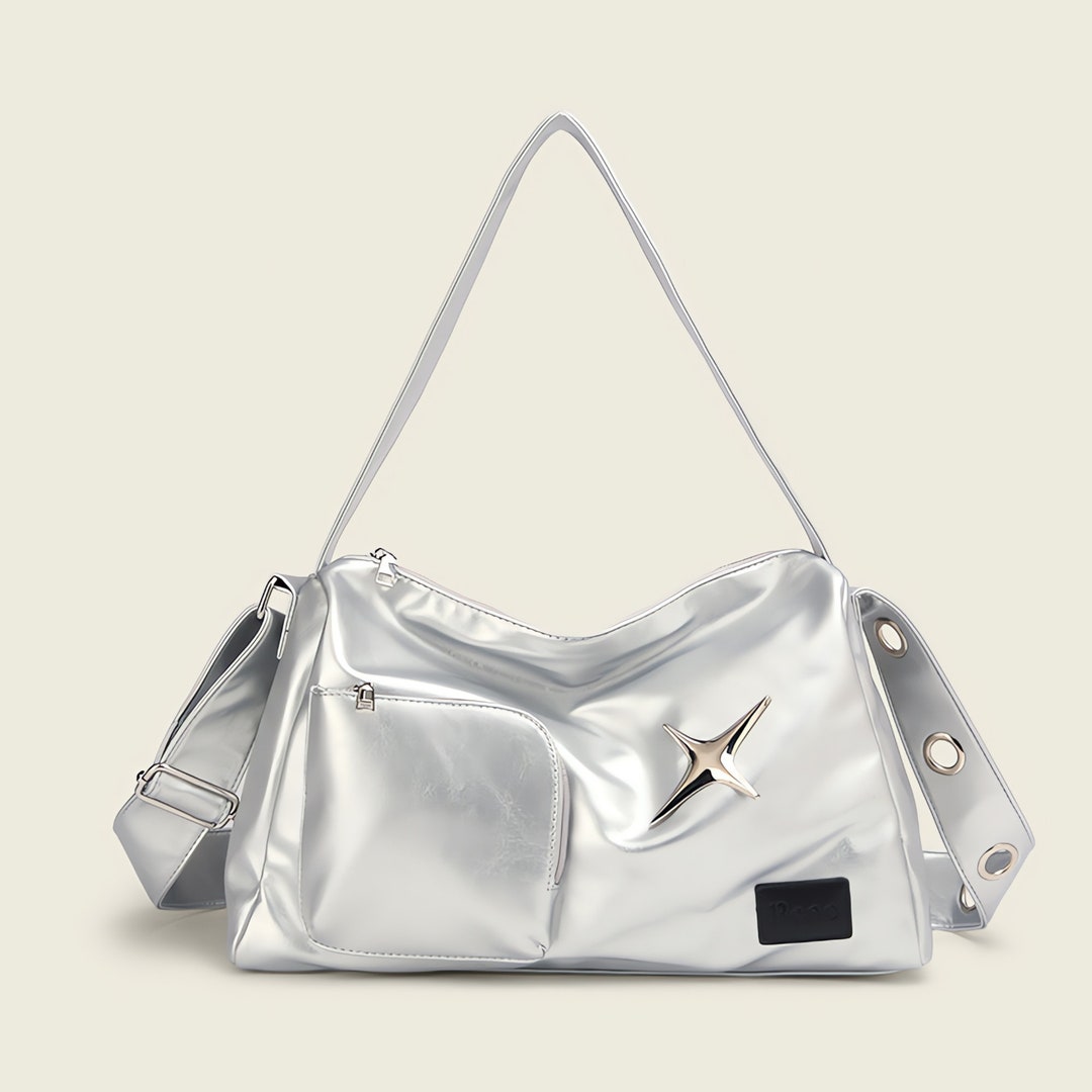 Y2K Korean Silver Bag