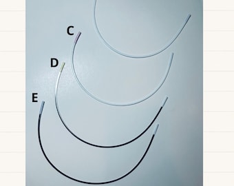 Bra Underwires for Full Coverage Cups-Deep Cup Design, Sizes B, C, D, E.