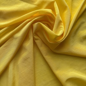 Yellow Stretch Mesh PowerNet Fabric, Soft Elastic Tulle for Lingerie, Bras, Dancewear and Sewing, Hight Qualiti Mesh, Sold by 0.5 Yards