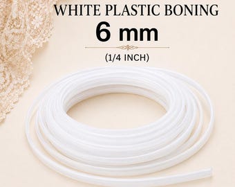 Plastic Boning 1/4 Inch Wide, Flexible Boning for Courts, Bridal Dresses and Sewing Projects