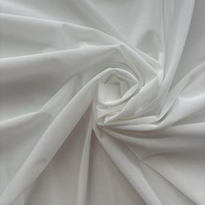 White Stretch Mesh PowerNet Fabric, Soft Elastic Tulle for Lingerie, Bras, Dancewear and Sewing, Hight Qualiti Mesh, Sold by 0.5 Yards