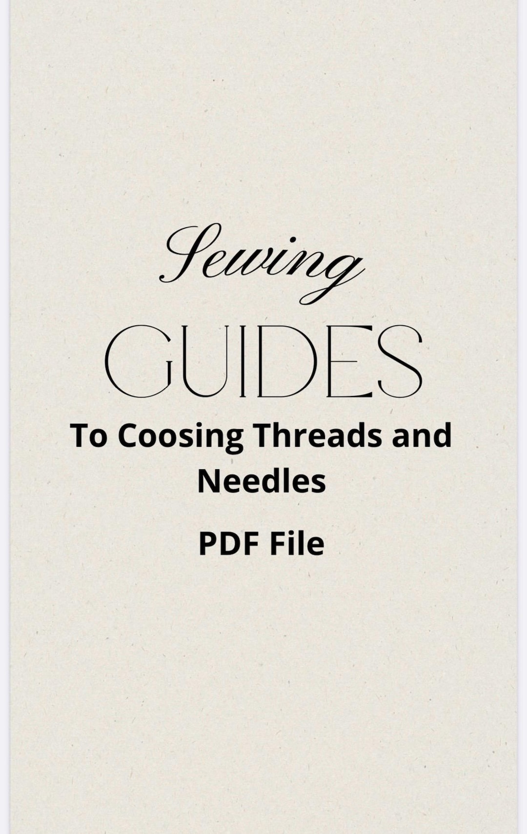 Hand Sewing Guide.pdf Sewing Guide PDF, How to Choies Thread and Needles for Any Fabric ...