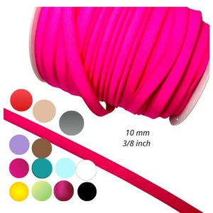 Underwire Channeling Tape 10 mm(3/8*), Soft Tunnel Tape for Bra Making, Lingerie Sewing and Underwire Casing, Sold by the yard