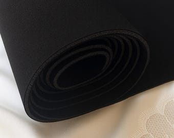 Dünner schwarzer laminierter Schaumstoff-Stoff für BH-Cup 2 mm (1/12 Zoll), Stücke 38/50 cm (14,5 / 19 Zoll), BH-Herstellungs-Bademode-Schaumstoff