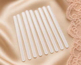 Plastic Boning Strips for Sewing  3.1 Inch (8 cm) Flexible Corset Stays, Sold in Set of 2 pieces.