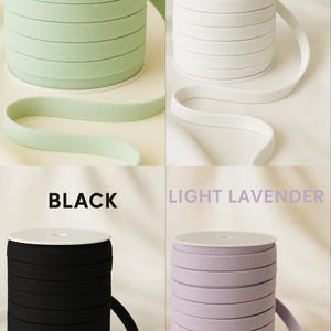 Underwire Channeling Tape 10 mm(3/8*), Soft Tunnel Tape for Bra Making, Lingerie Sewing and Underwire Casing, Sold by the yard Icy Morn