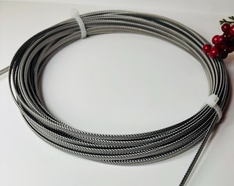 5mm Spiral Steel Boning: Flexible Corset Supplies (Per Yard)