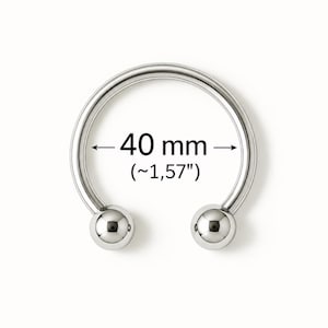 40 mm/1,57 tum silverringar, metallring för badkläder, underkläder och BH-tillverkning, klädaccessoarer, gör-det-själv-sömnad och hantverksprojekt