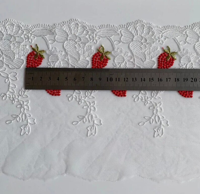 Floral Embroidered Tulle Lace for Sewing Lingerie, White Inelastic Lace