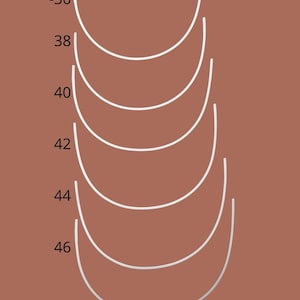 Full coverage Bra Underwires-Regular Shape, Full Sise Underwires for Ba Making, Lingerie Sewing Supplies
