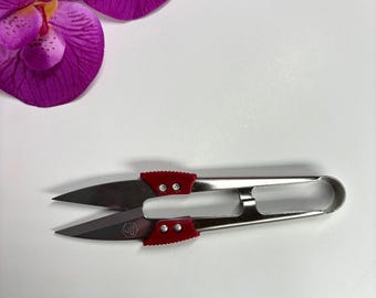 Tijeras de corte de hilo Shark de calidad y prácticas para coser, tijeras tratadas, tijeras de hilo de acero inoxidable, herramienta esencial para coser.