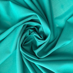 Teal Green Stretch Mesh PowerNet Fabric, Soft Elastic Tulle for Lingerie, Bras, Dancewear and Sewing, Hight Qualiti Mesh, Sold by 0.5 Yards