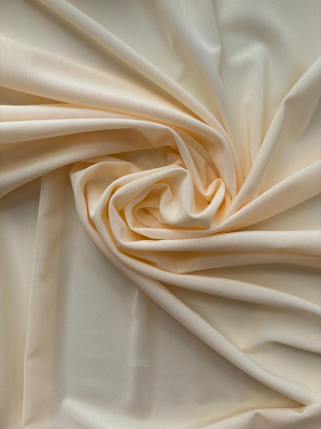Peach Stretch Mesh Powernet Fabric, Soft Elastic Tulle for Lingerie ...