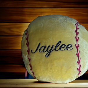 Personalized Softball Pillow