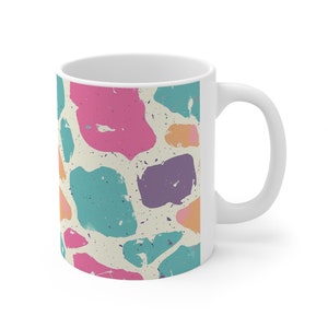 Pastel Dreams, Abstract Art Ceramic Mug 11oz