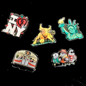 New York City Acrylic Magnet NYC Fridge Magnet Magnetic NYC Magnet NYC Souvenirs Gifts Refrigerator Magnets Home Decoration Accessories