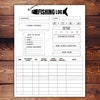 Fishing Log and Journal, Fishing Log Book Page, Fishing Catch Log ...