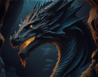 Magical Dragon Art - Collection of 10 Digital Downloads, Ready to Print