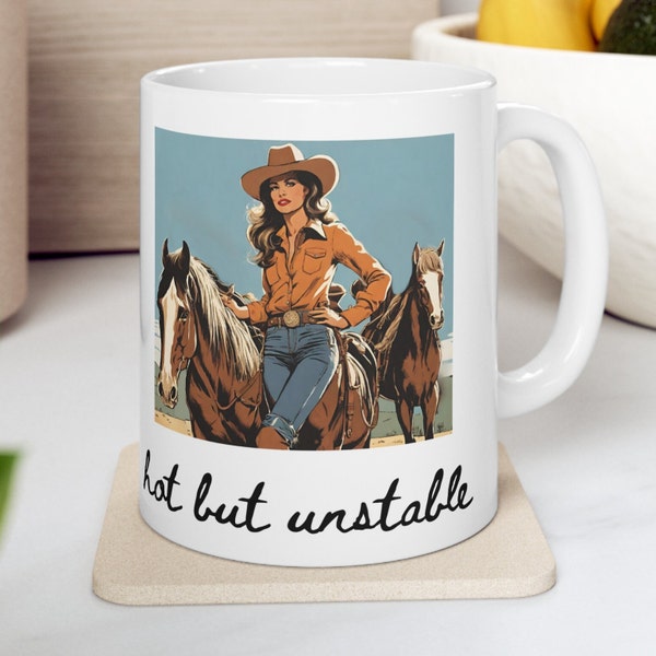 Cowgirl Mug Sarcastic Sayings Funny Coffee Cup Western Mug Watercolor Cowgirl Style Sassy Gift for Her Gift for Friend Horse Mug Wild West