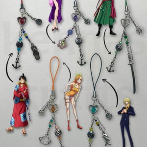 Chapeau de paille pirates anime porte-clés breloques pour téléphone accessoire fruit du démon