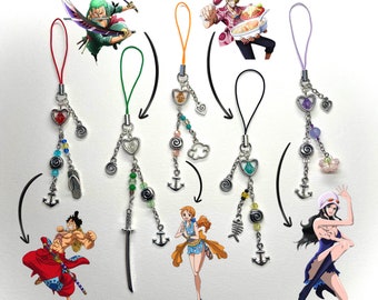 One Piece Anime Manga Phone Charm Accessory, Monkey D Luffy, Roronoa Zoro, Nami, Nico Robin, Vinsmoke Sanji, One Piece Keychain - Etsy One Piece Anime Manga Phone Charm Accessory, Monkey D Luffy, Roronoa Zoro, Nami, Nico Robin, Vinsmoke Sanji, One Piece Keychain - Etsy