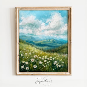 Colorado Wildflower Bliss - Mountain Meadow Canvas Art, Floral Field Landscape Print, Nature-Inspired Wall Decor, Vibrant Home Artwork | 270
