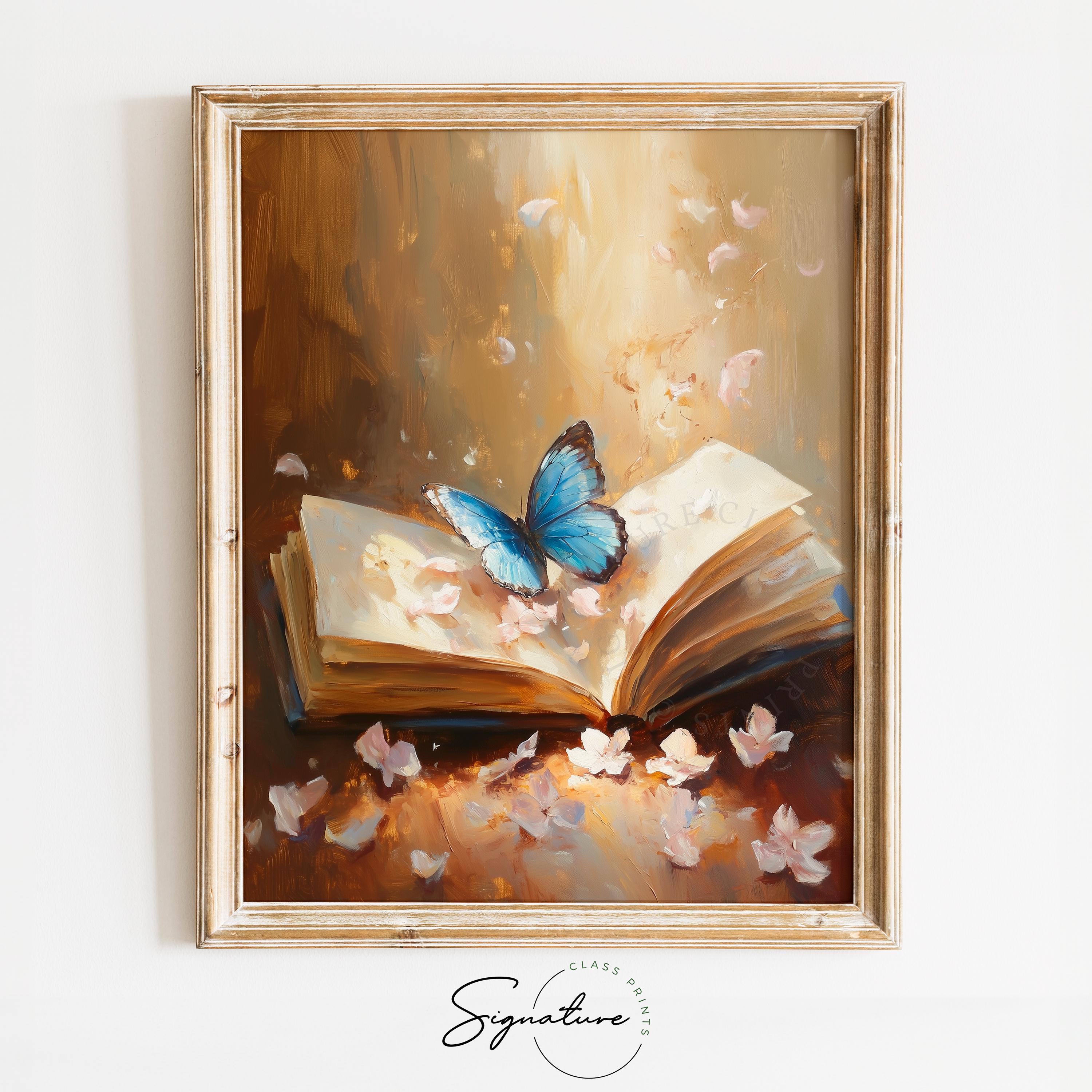 Rustic Oil Painting of Open Sketchbook - Vintage Art Print, Earthy