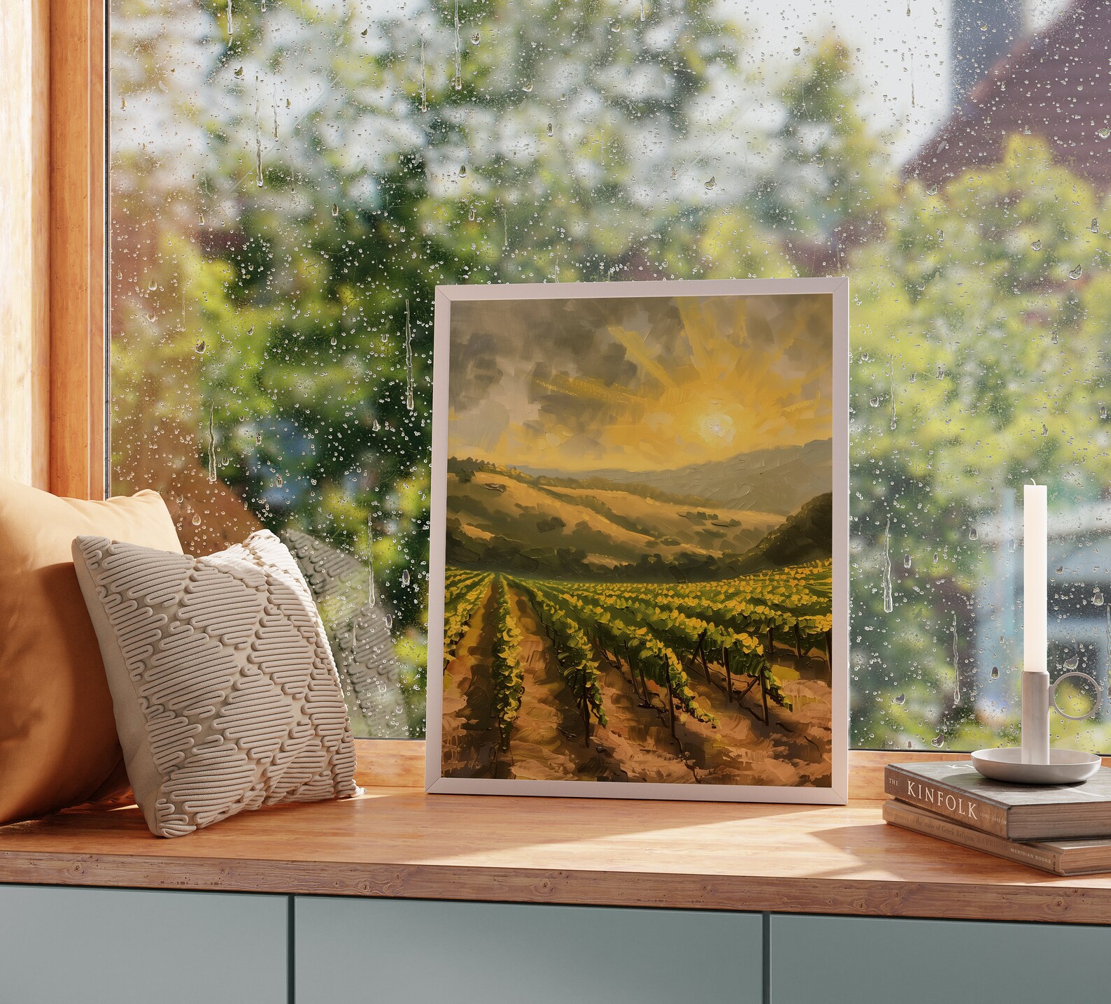 Napa Valley Vineyard Sunset Printable Art, California Wine Country ...