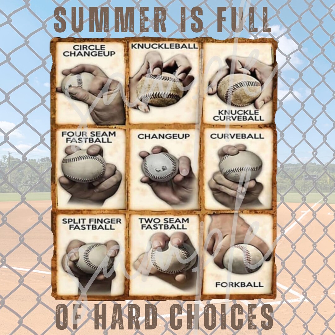 Baseball Pitches PNG: Grips & Pitcher Design (digital Download) - Etsy