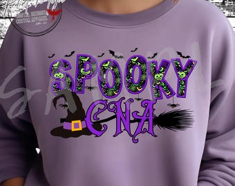 Spooky CNA digitale download png, Halloween CNA png, seizoensgebonden CNA png, herfst cna png, cna ontwerp oktober, cna shirtontwerp, cna t-shirtontwerp