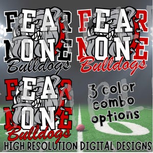 Bulldogs Digital Download png Bundle Bulldogs mascot png Bulldogs red and white png bulldogs red and black png