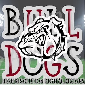 Maroon Bulldogs Digital Download png Burgundy Bulldogs png Bulldogs Mascot png Bulldogs spirit wear design instant download