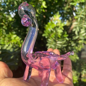 Dinosaur Tobacco Glass pipe purple glass