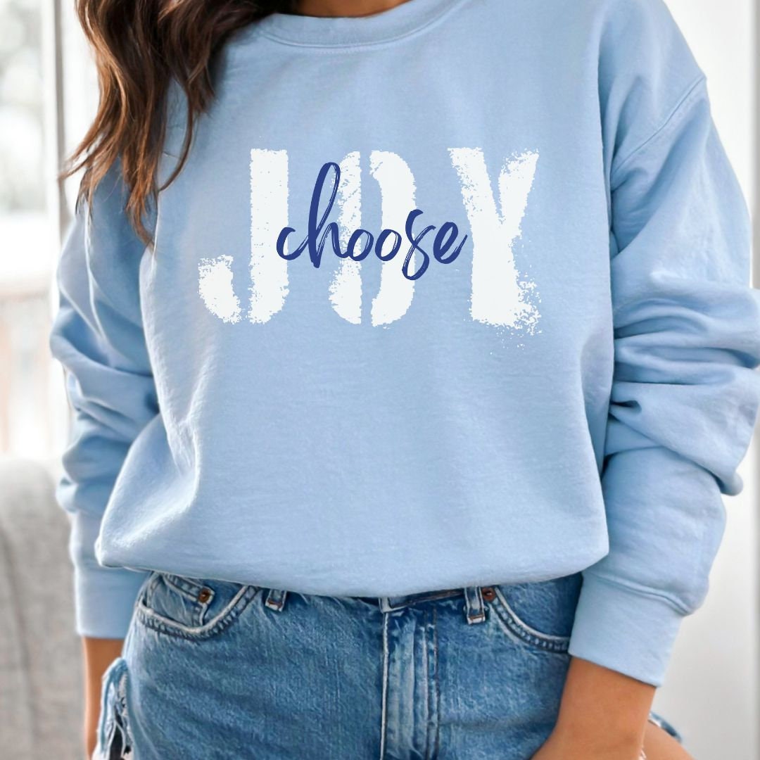 JOY Round Neck Long Sleeve Sweatshirt main image 1