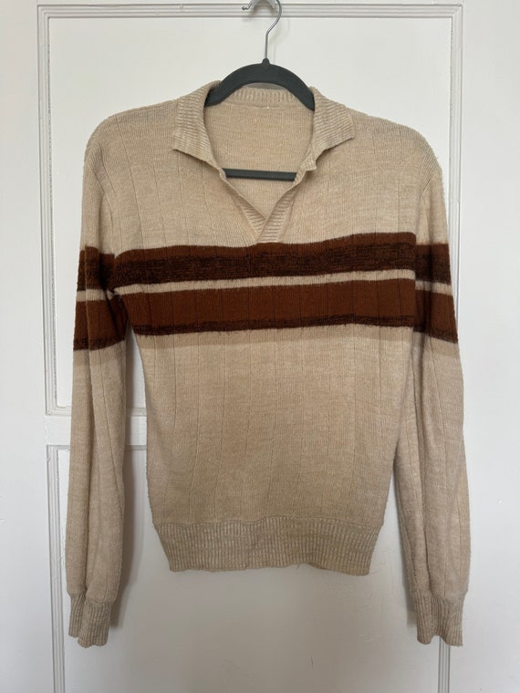 Pretty Ideal Tan Stripe Pullover Pretty Ideal Tan Stripe Pullover