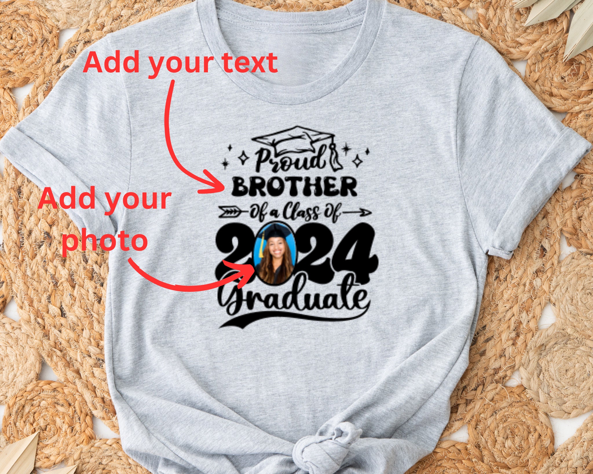 Custom T Shirt, Personalized Graduation Trendy Shirts, Custom Graduation Shirt, Class of 2024 Graduation Family Shirt, Proud Family Shirt