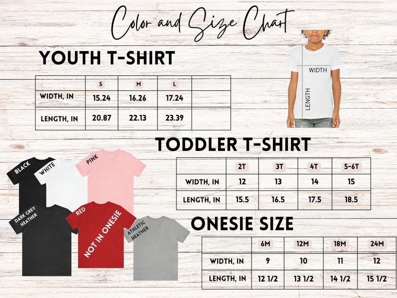 a boy's t - shirt size guide for a youth t - shirt