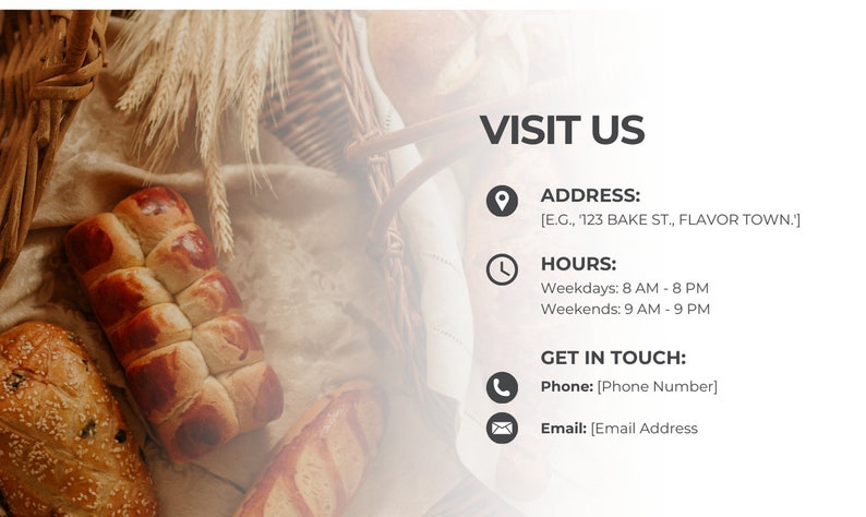 Bakery Website Template Canva, Website Template for Bakery, Bakery Website Canva Template, Bakery Canva Website, Dessert Store Website Temp image 5