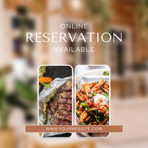 50 Restaurant Instagram Templates, Restaurant Canva Templates, Restaurant Social Media Templates, Food Blogger, Food Instagram template