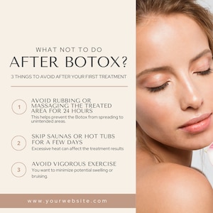 50 Botox and Filler Instagram Posts, Nurse Injector Instagram Templates, Esthetician Templates CANVA, Botox Social Media Templates, Medspa