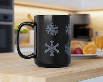 Snowflake Mug, Christmas Mug, Holiday Mug, Christmas Gifts, Winter Mug, Christmas Coffee Mug, Christmas Gift Ideas, 15oz