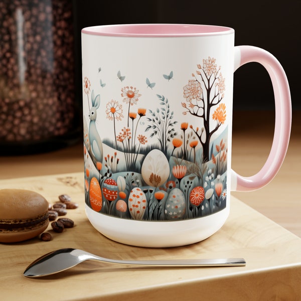 Easter Coffee Mug, Easter, Gift for Her, Gift, Easter Mug, Bunny Mug, Spring Mug, Nature Mug, Cute Easter Mug, Easter Gift Idea